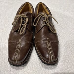 SANDRO MOSCOLONI Brazil 9103 Split Cap Toe Leather OXFORDS / SHOES Sz 9 1/2 $259